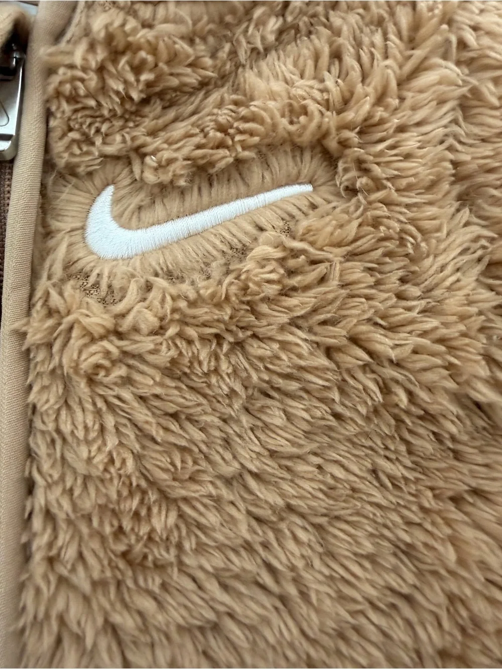 Nike Baby Sherpa Hooded Fleece Bunting Suit Newborn 50–56 cm Tan One Piece